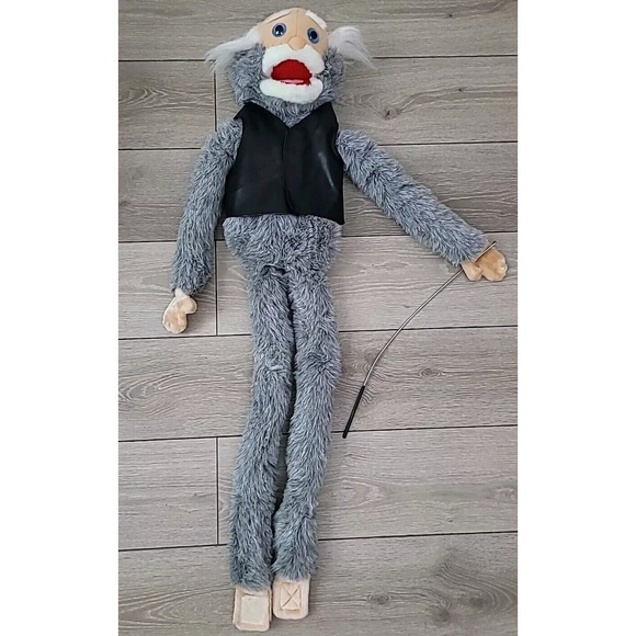 Other - VTG. SUNNY & CO. FULL BODY WRAP AROUND GRANDPA MONKEY PUPPET‎ MOVEABLE MOUTH ARM